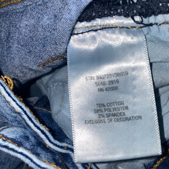 💜Women’s Nicki Minaj Mid Rise Studded Denim Jean Shorts Size 5/6 - Picture 10 of 12